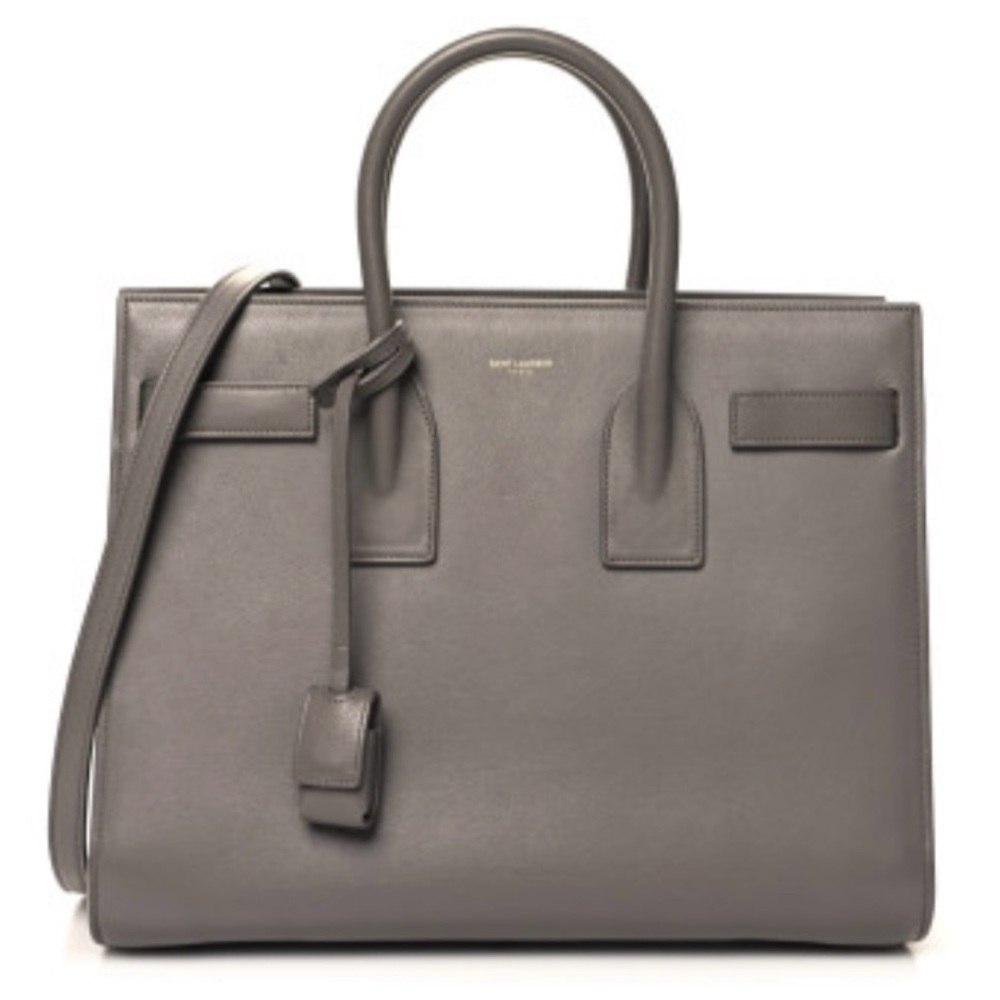Saint Laurent Gray Satchel Bag